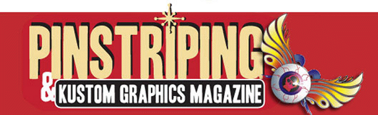 pinstriping and kustom graphics magazine header